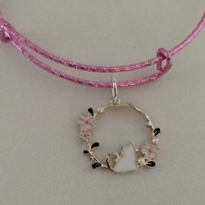 White cat bracelet